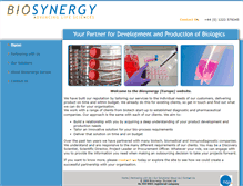 Tablet Screenshot of biosynergyeurope.com